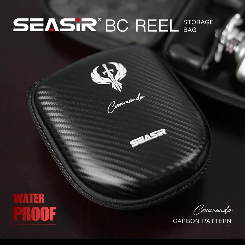 Spincast Reel - SEASIR Komando Karbon Fiber Desen Baitcasting