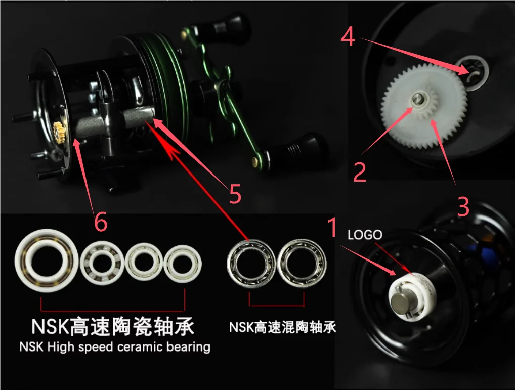 aioushi-BH300 için özel NSK se - Fly Reel incelemesi ve fiyatı