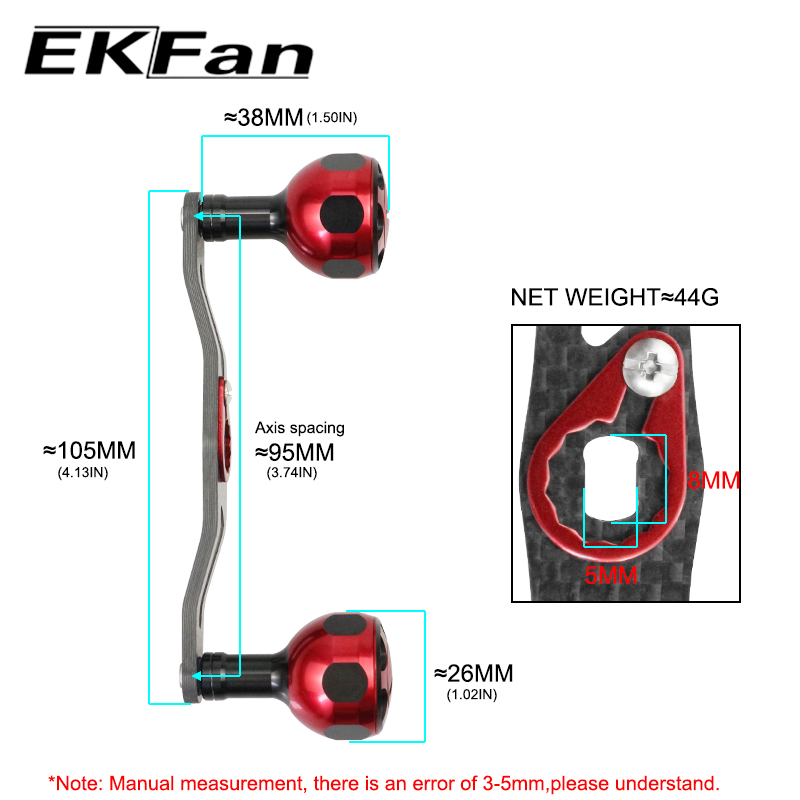 EKFan 105mm Karbon fiber Balık - Reel Drag Knob incelemesi ve fiyatı